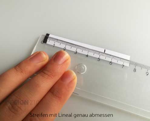 Ringgrößen Messung mit Papierstreifen-3